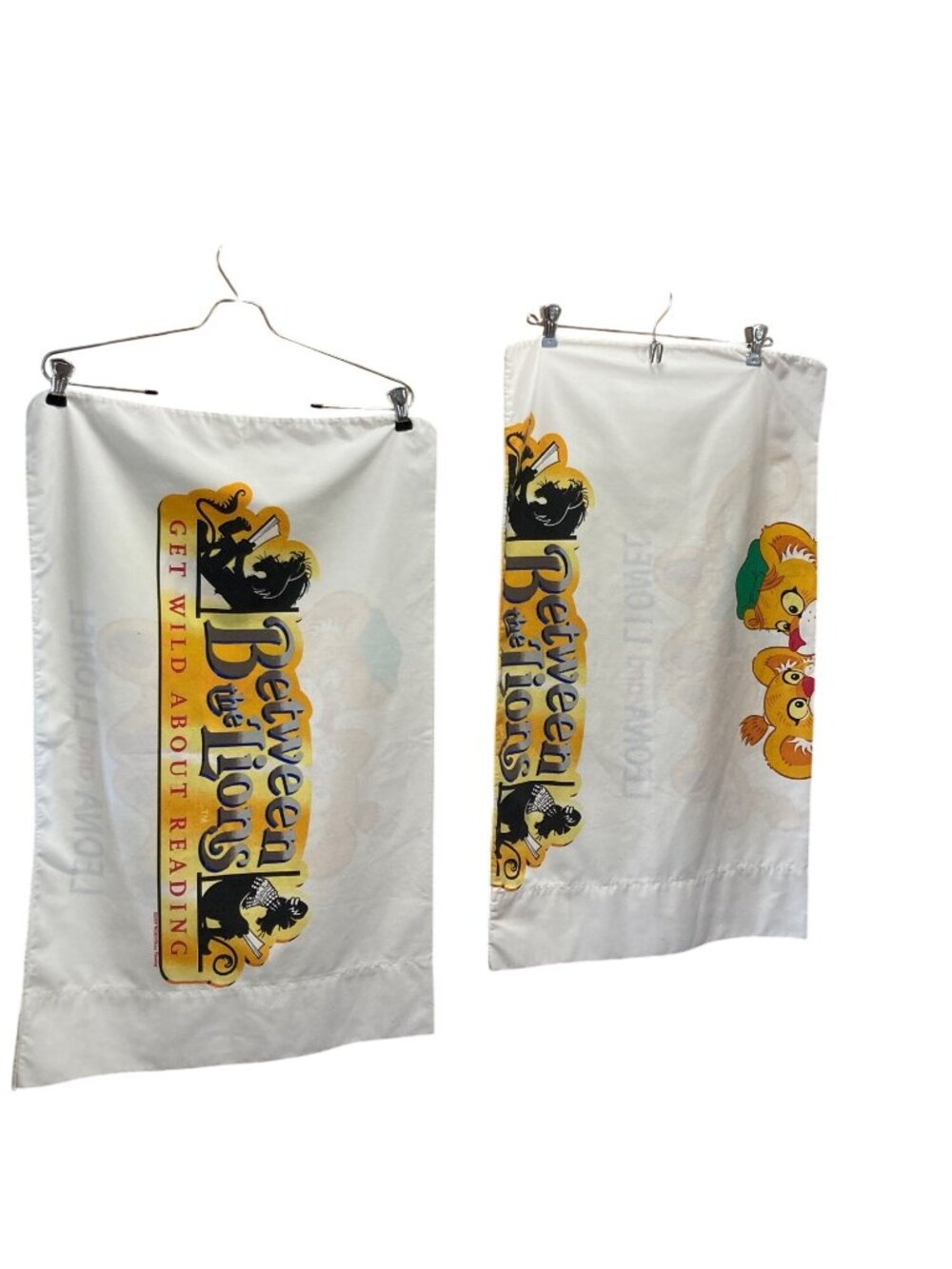 Between The Lions Pillowcases Leona & Lionel Reading Kids Bedding Set Of 2